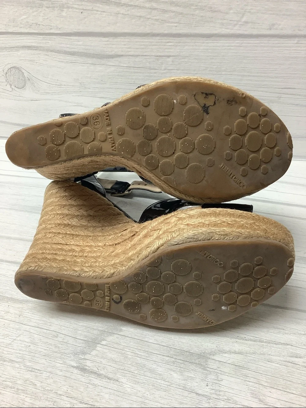 Jimmy Choo Espadrille Wedge Sandals